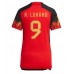 Maillot de foot Belgique Romelu Lukaku #9 Domicile vêtements Femmes Monde 2022 Manches Courtes